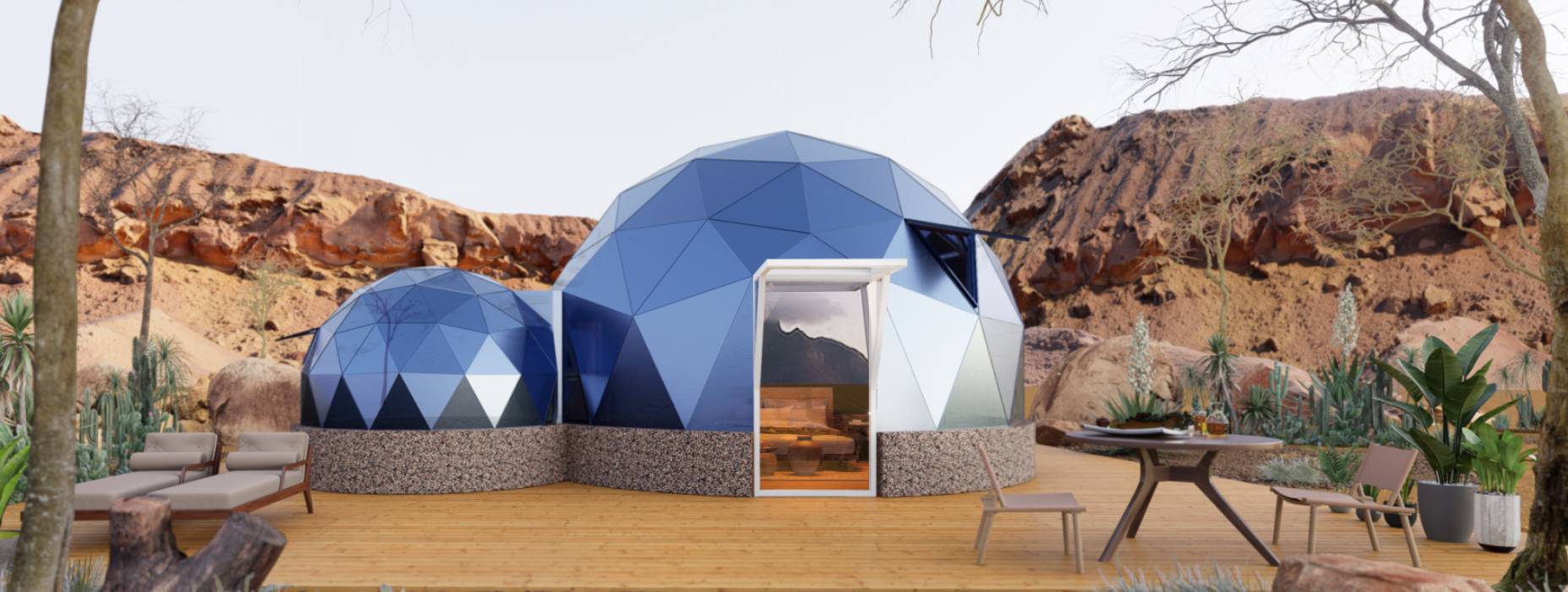 营山县球形智能光伏玻璃星空房